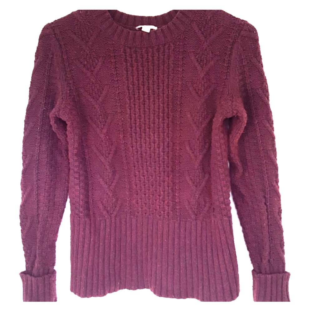 Gap Wool Blend Cable Knit Sweater